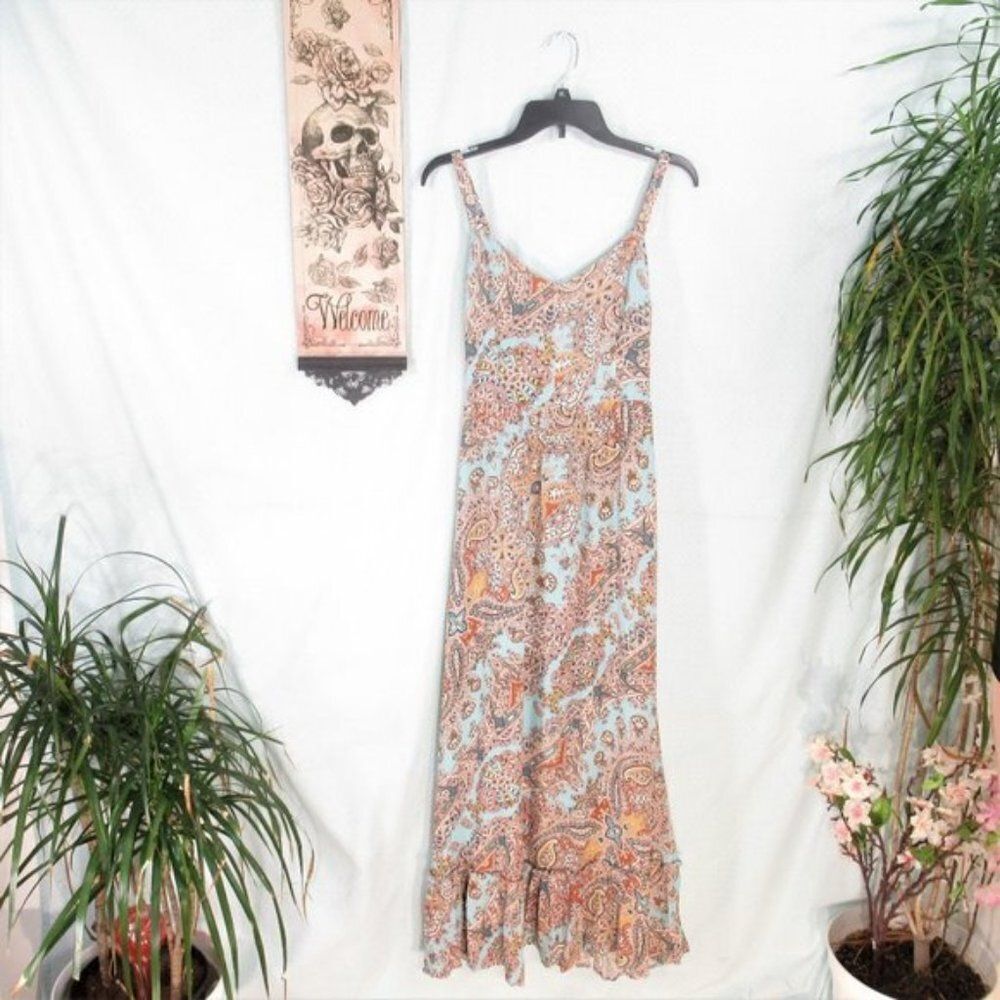 Cynthia Rowley Paisley Bohemian Maxi Dress (NWT))